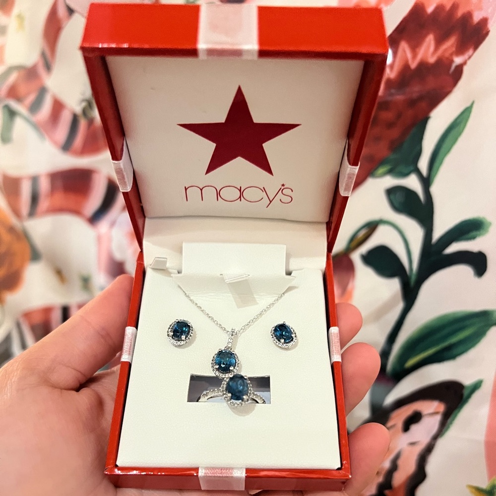 Blue Topaz jewelry set
